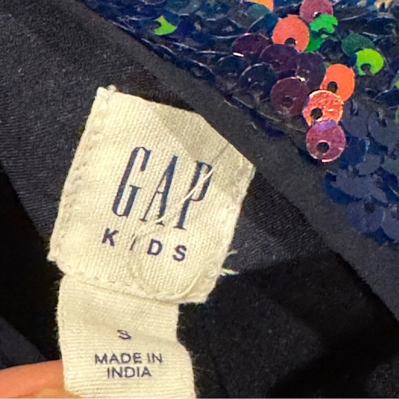 Gap Kids Dress Girls Party Birthday Wedding Shiny Sequins Lined Size Small 6-7 - Picture 5 of 8